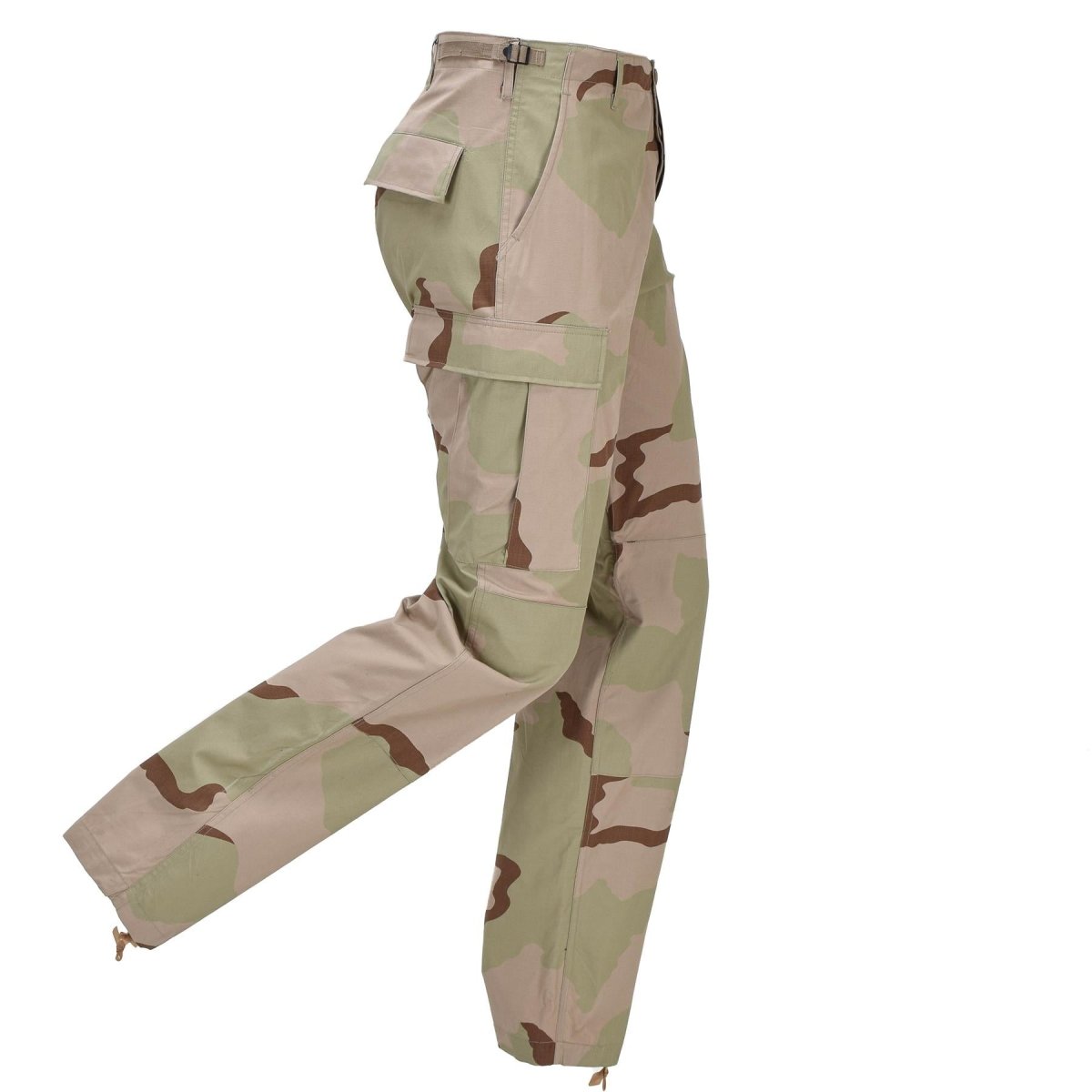 Pantaloni da campo militari olandesi originali con tasche cargo, mimetica desertica a 3 colori
