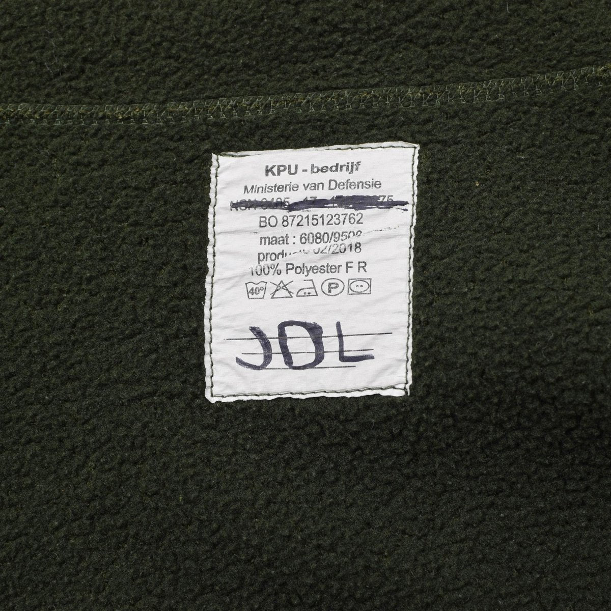 Giacca in pile militare olandese originale caldo morbido caldo termico clima sportivo