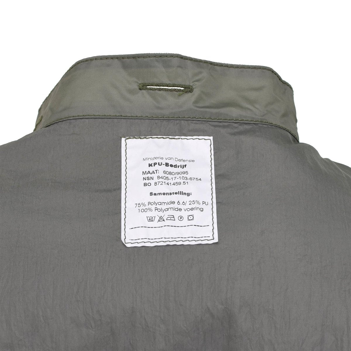 Giacca da pioggia militare olandese originale Sciocchettoni impermeabili.