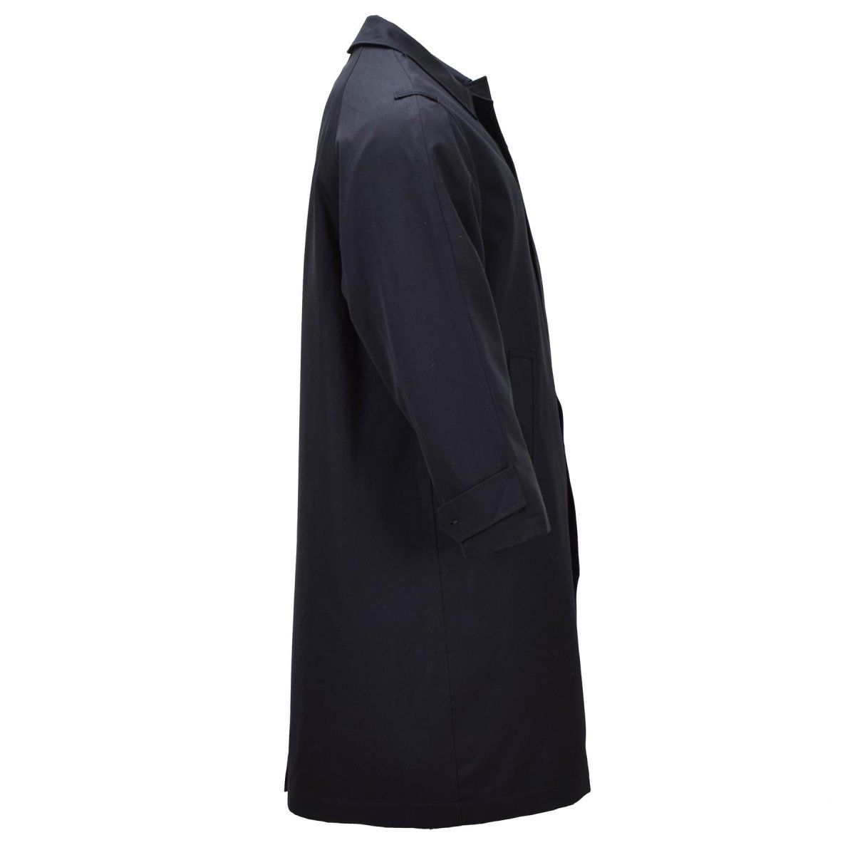 Cappotto lungo militare originale olandese per servizio formale, edizione militare, nero