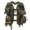 Original Dutch Military Ops Vest Utility Pouchs regolabili DPM Woodland Camo