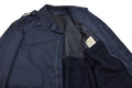 Giacca militare originale olandese Parka foderata in pile blu