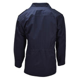 Parka Militare Originale Olandese Tasche Multiple Collo Alto Logo Pescatore Blu