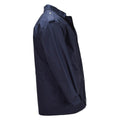 Parka militare olandese originale, colletto rovesciato, logo militare, giacca blu
