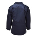 Parka militare olandese originale, colletto rovesciato, logo militare, giacca blu
