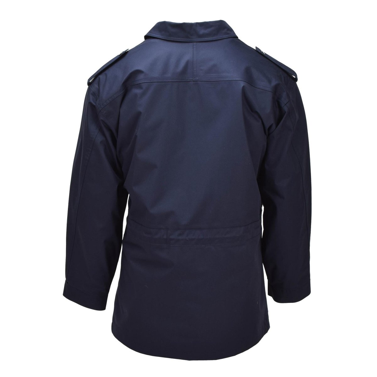 Parka militare olandese originale, colletto rovesciato, logo militare, giacca blu