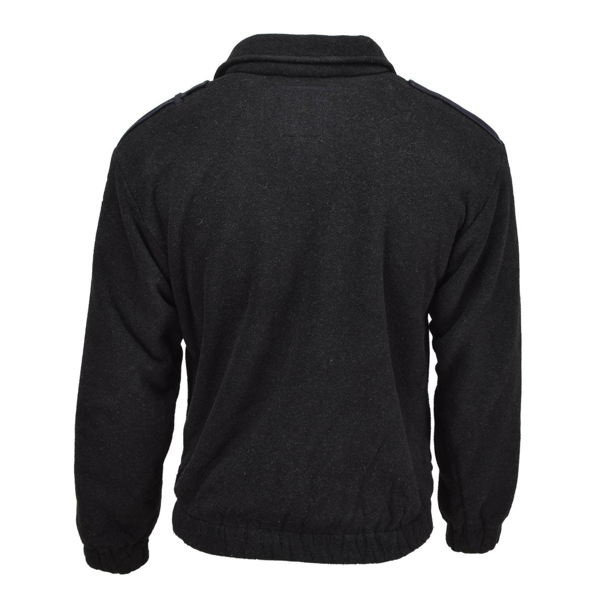 Giacca in pile di polizia militare olandese originale maglione caldo jumper inverno nero