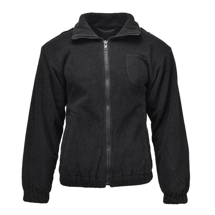 Giacca in pile originale della polizia militare olandese maglione caldo maglione invernale nero - GoMilitar