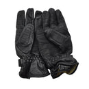 Original Dutch Military Tactical Combat Gloves Leather Knuckle Protection Black - GoMilitar