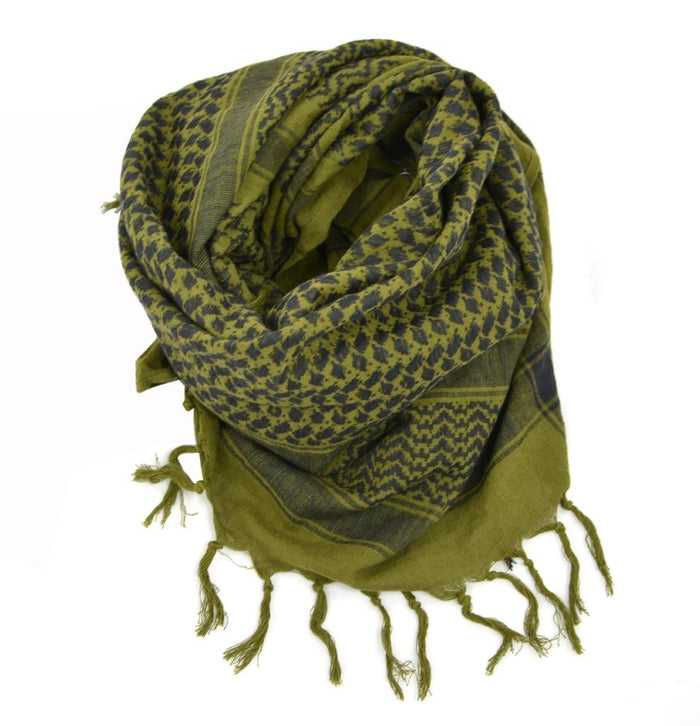 Sciarpa Shemagh tattica militare originale olandese in cotone traspirante oliva - GoMilitar