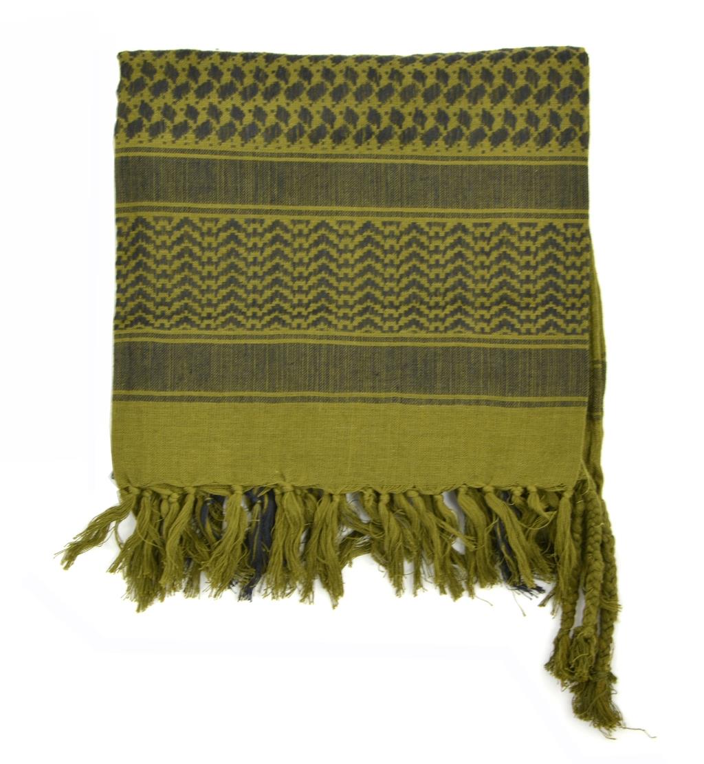Sciarpa Shemagh tattica militare olandese originale in cotone traspirante color oliva