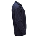 Canottiera termica originale militare olandese manica lunga chiusura mezza zip Blu