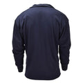 Canottiera termica originale militare olandese manica lunga chiusura mezza zip Blu