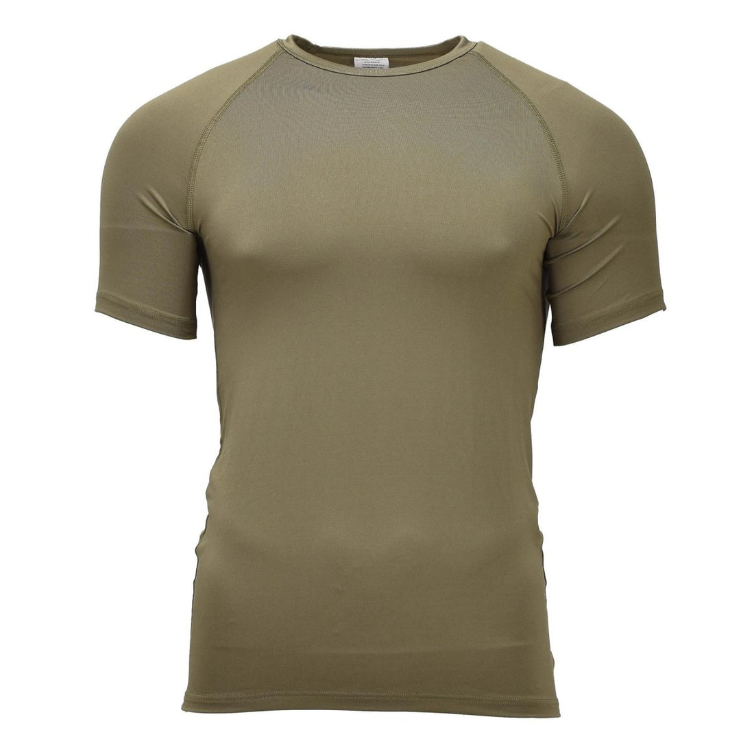 Maglietta termica originale militare olandese a maniche corte, leggera, oliva