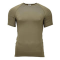 Maglietta termica originale militare olandese a maniche corte, leggera, oliva