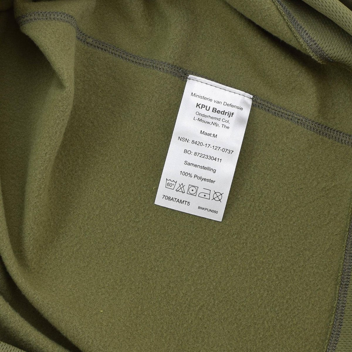Canottiere termiche originali militari olandesi traspiranti ad asciugatura rapida color oliva