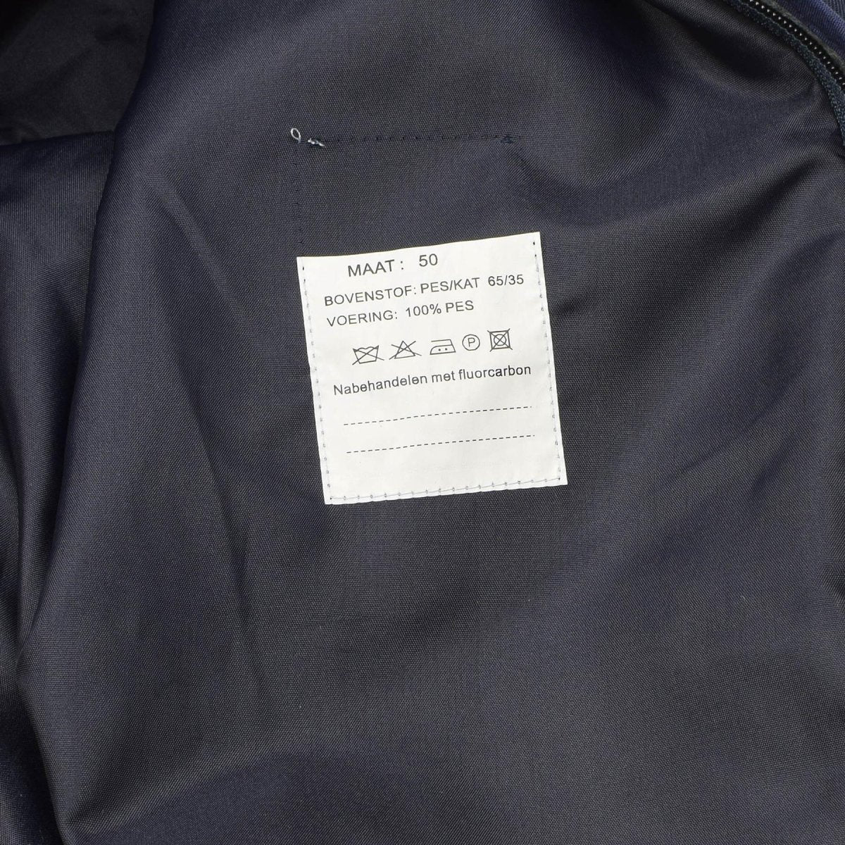 Trench da donna militare olandese originale Solido fodera trapuntata blu.