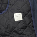 Trench da donna militare olandese originale Solido fodera trapuntata blu.