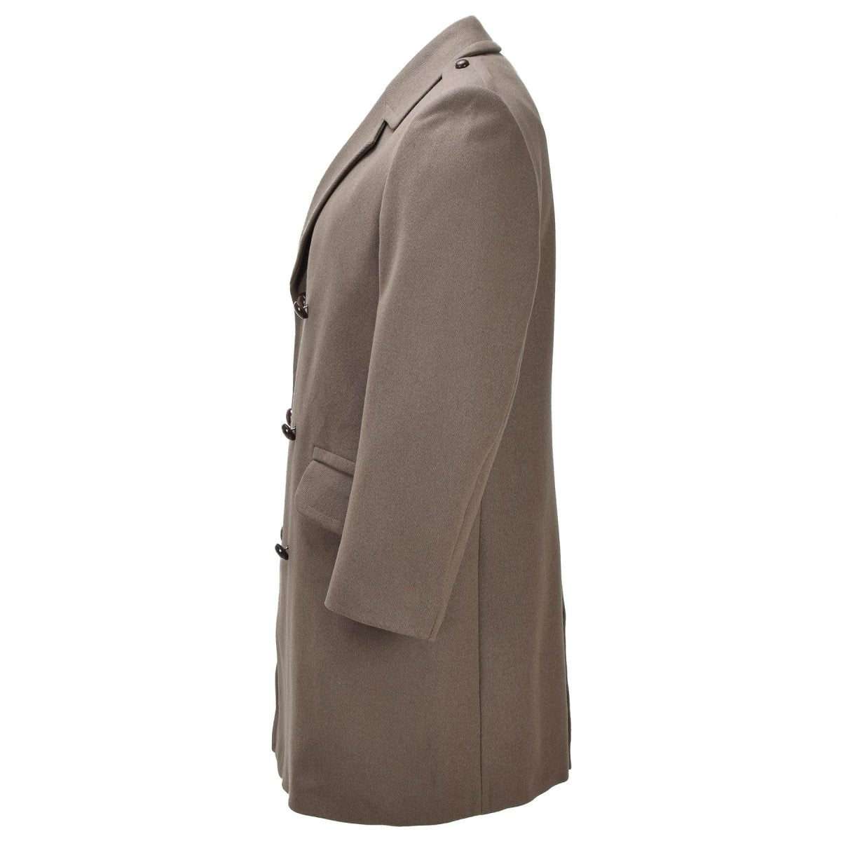 Cappotto originale in lana militare olandese, doppio petto, edizione militare, color kaki