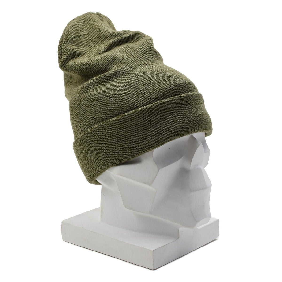 Cappello invernale originale militare olandese WoolGuard Roll Top Beanie in lana verde