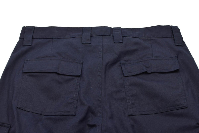 Original Dutch Military Work Pants Men Reinforced Knees Cargo Pockets Blue - GoMilitar