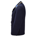 Cappotto militare VM originale della Germania dell'Est doppio petto vintage blu