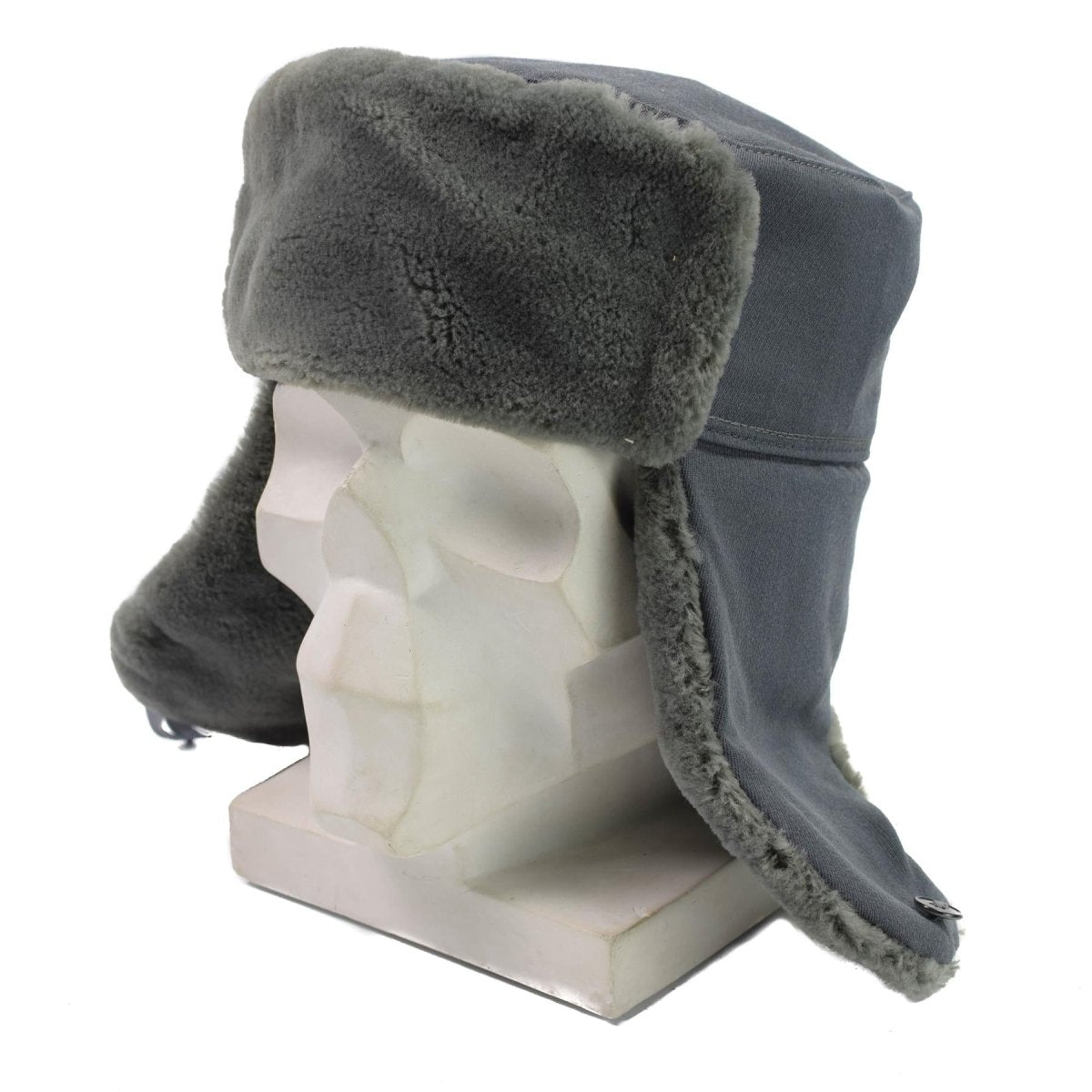 Ufficiale dell'esercito della Germania orientale originale inverno Hat Weather Weather Ushanka Furx Fur nuovo