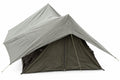Tenda da campeggio originale dell'esercito francese doppiotetto per ricovero da campo all'aperto oliva
