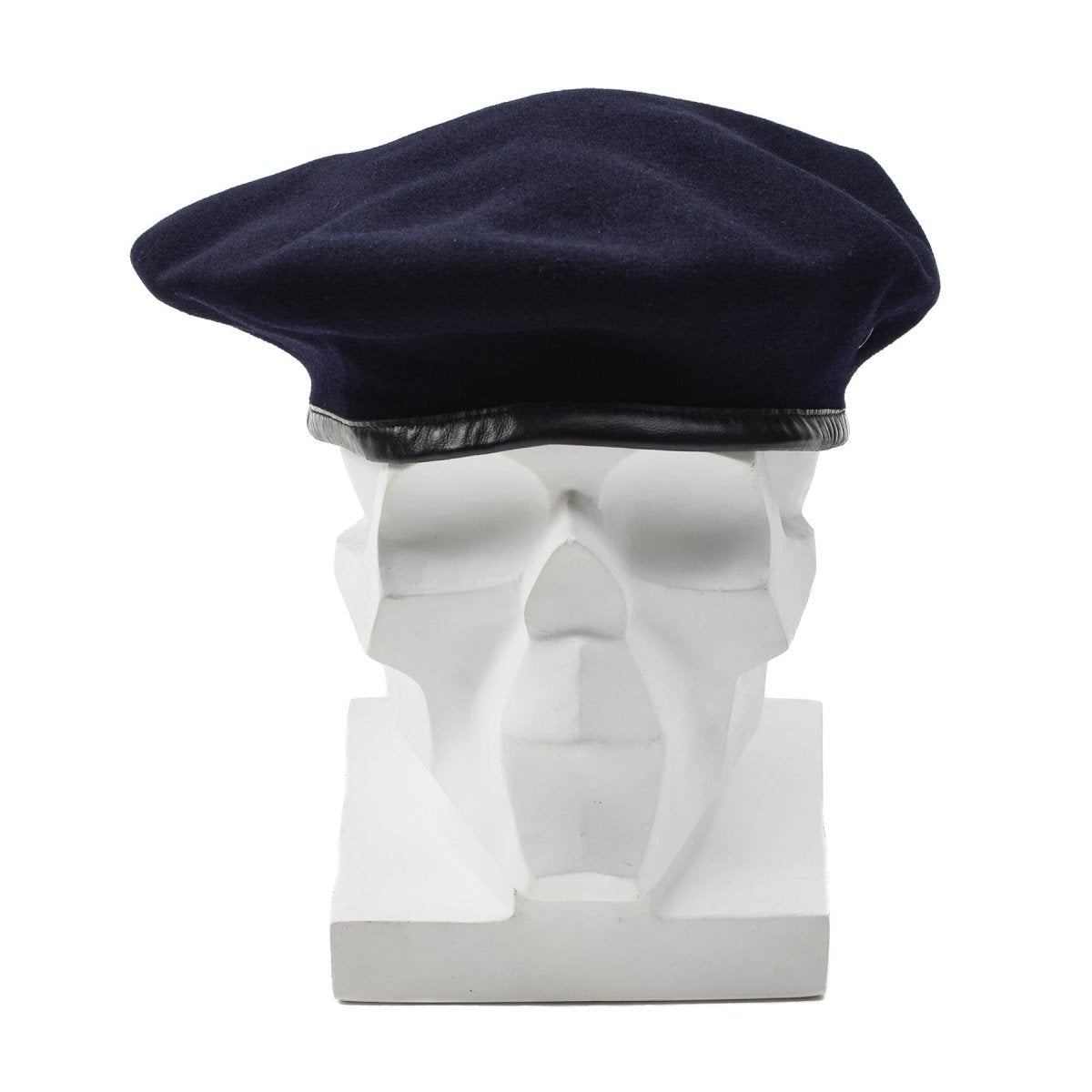 Originale French Army Dark Blue Beret Beret Beret Cap Lightweight Vintage Nuovo