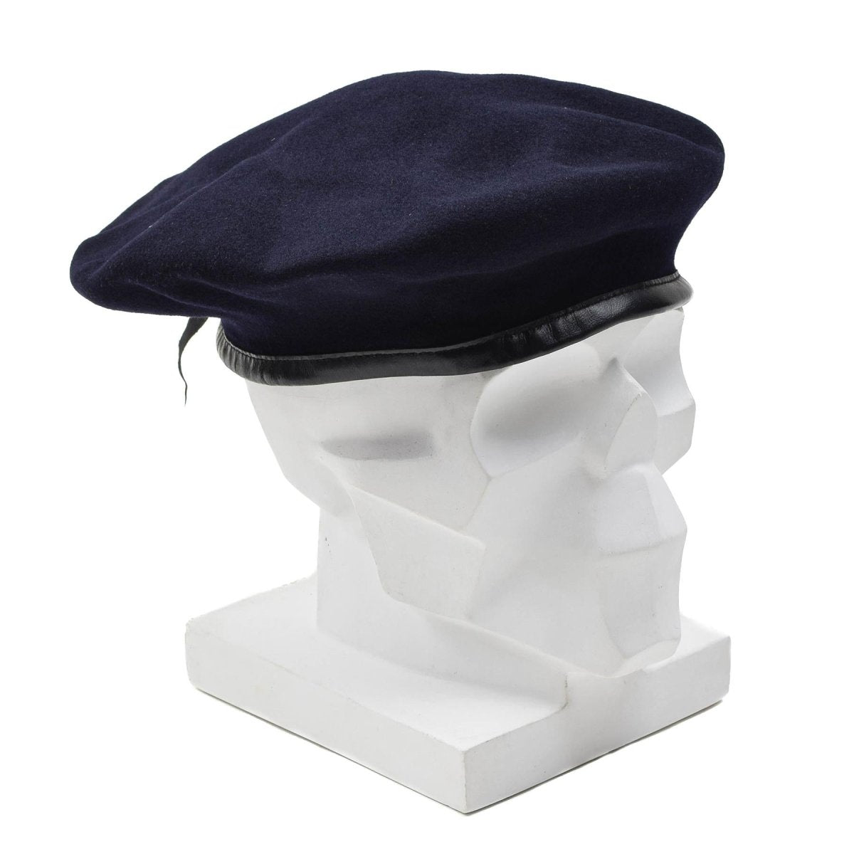 Originale French Army Dark Blue Beret Beret Beret Cap Lightweight Vintage Nuovo