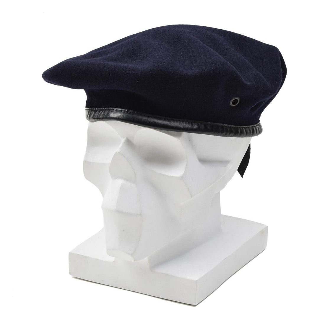 Originale French Army Dark Blue Beret Beret Beret Cap Lightweight Vintage Nuovo