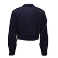 Giacca originale dell'esercito francese M47 IKE in lana chiusura con bottoni vintage blu