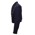 Giacca originale dell'esercito francese M47 IKE in lana chiusura con bottoni vintage blu
