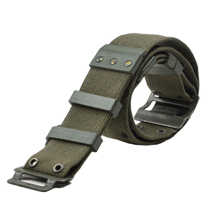 Cintura in tessuto originale dell'esercito francese Famas Olive OD web belt France Military - GoMilitar