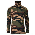 Camicia CCE in pile mimetico bosco originale dell'esercito francese NUOVA