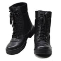 Stivali originali in pelle nera militare francese fuorvianti Army leggero Army Nuovo