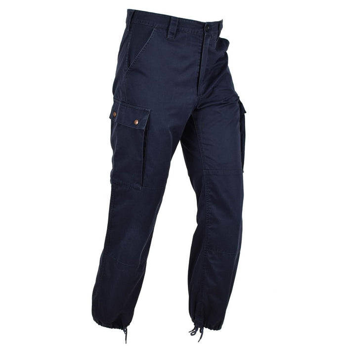 Pantaloni blu originali militari francesi della polizia modello F1 uniforme da lavoro - GoMilitar