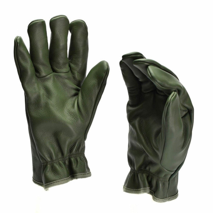 Guanti in pelle da combattimento originali militari francesi color oliva - GoMilitar