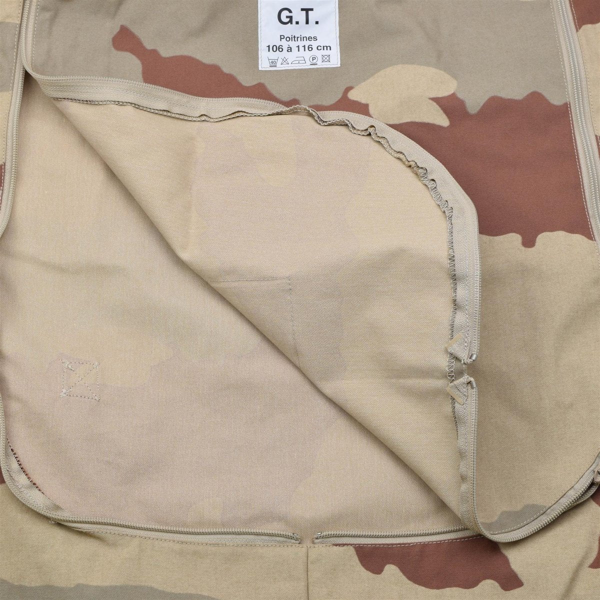 Giubbotto antiproiettile militare francese originale senza piastre balistiche Deguet Camo