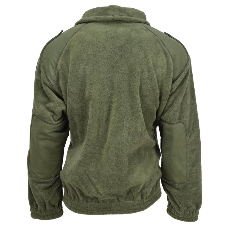 Giacca in pile militare francese originale polare calda armato ad alto collo oliva nuovo
