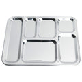 Originale French Military Food Tray inossidabile in acciaio in acciaio Food Sala di Messa di mensa Nuovo