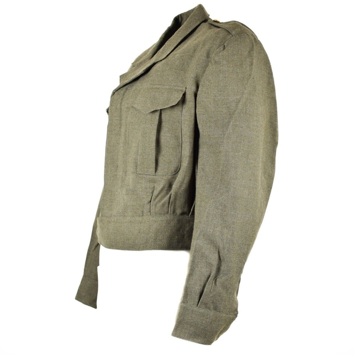 Originale Genuino Belgio Belgium Army Field Giacca Ike Olive Od Eisenhower Wool
