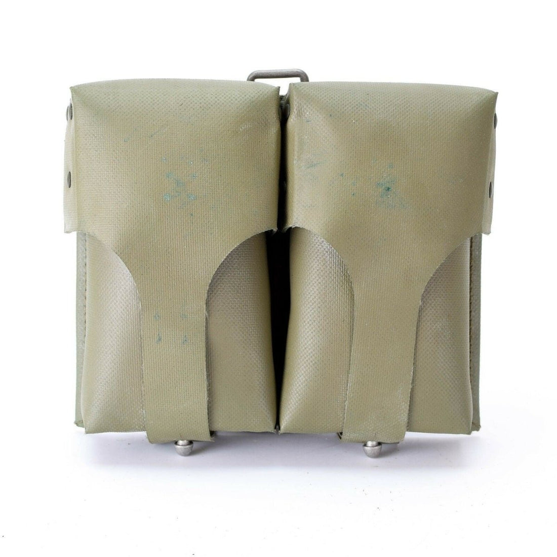 Riviste di munizioni dell'esercito tedesco originale Custa doppia in PVC Mags rivestito Olive OD