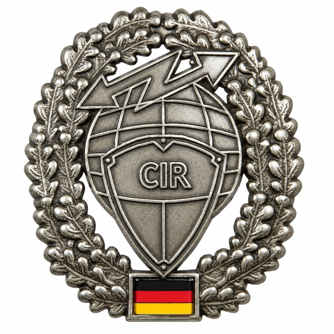 Distintivo del berretto originale dell'esercito tedesco Insegne CIR Spilla in metallo in eccedenza militare