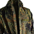 Giacca da campo dell'esercito tedesco originale Goretex Flecktarn Waterproof Rain Gear Parka