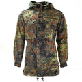 Giacca da campo dell'esercito tedesco originale Parka Issumi militare Flecktarn Camo W Liner