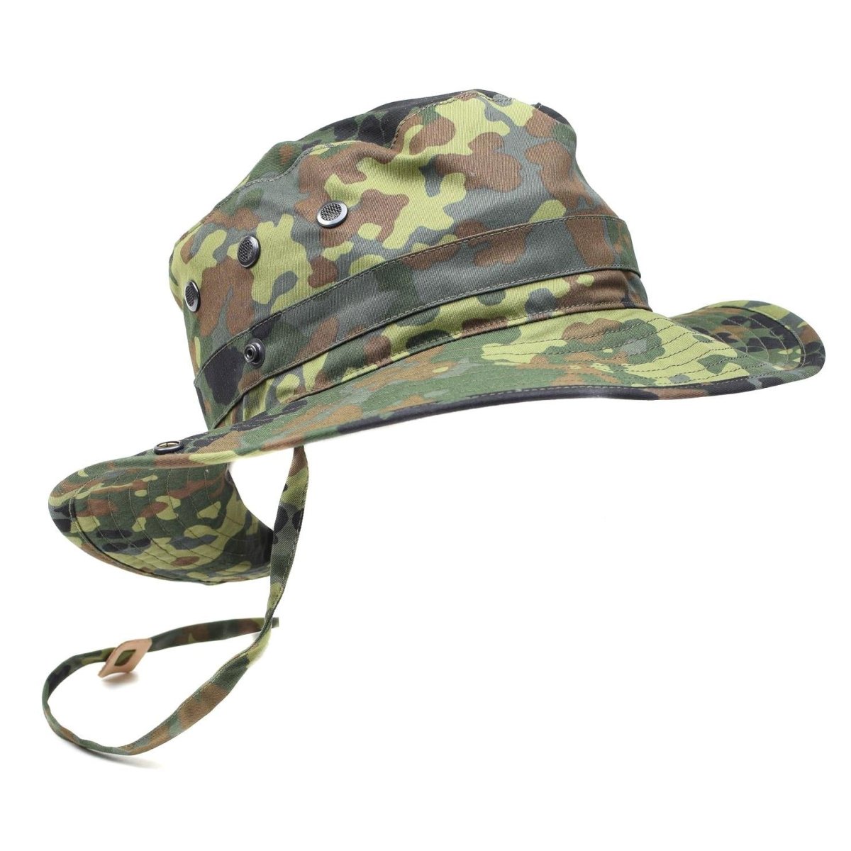 Originale Army German Army Flecktarn Cappello Boonie Camping Hunting Outdoor Summer Cap New