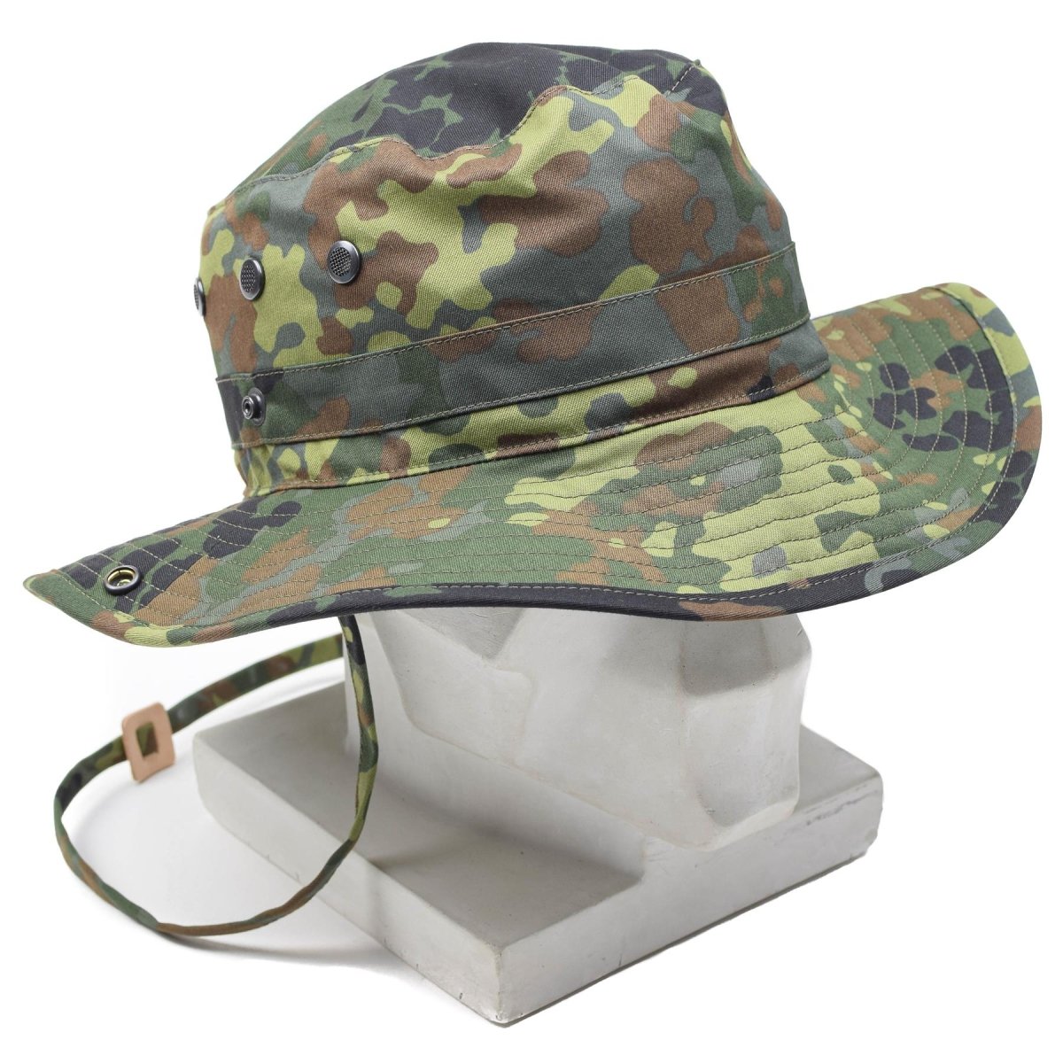 Originale Army German Army Flecktarn Cappello Boonie Camping Hunting Outdoor Summer Cap New
