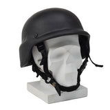Casco da combattimento originale in Kevlar dell'esercito tedesco, cinturino regolabile tattico nero
