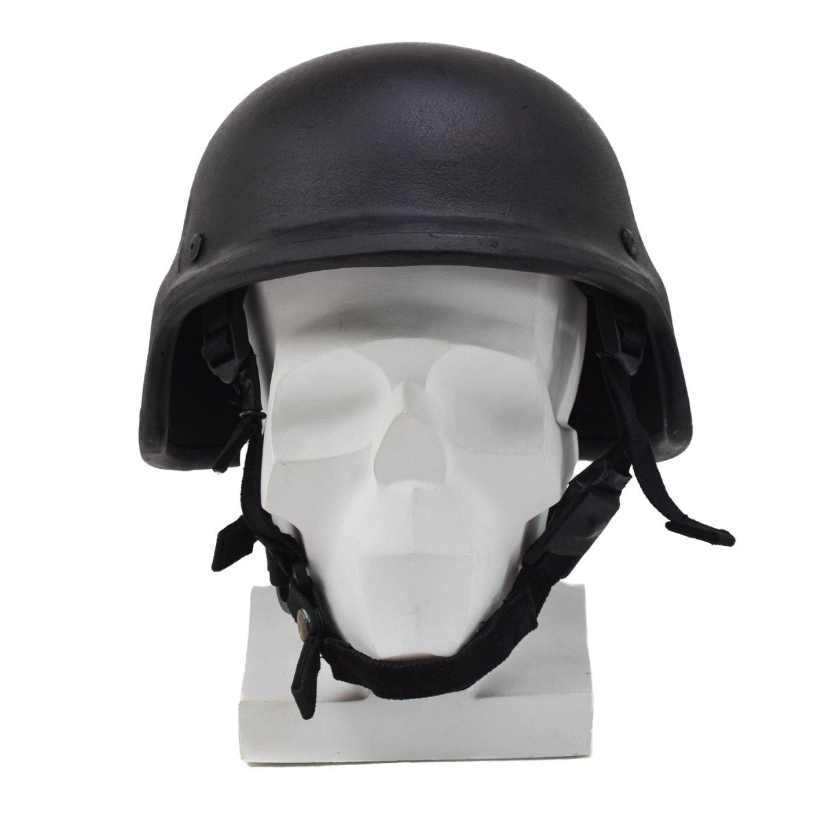 Casco da combattimento originale in Kevlar dell'esercito tedesco, cinturino regolabile tattico nero